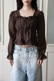 Frill Smoke Autumn Blouse