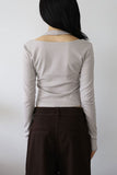 Metal Line Halter Tee