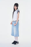 Solvi shirring zip-up blouse