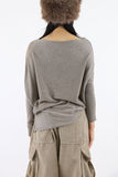 Hardy Unbalanced Drape Knit