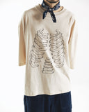【ANGLAN x HEKA】Wood Bone Half Tee