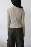 May Frill Thin Cardigan