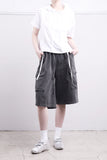Noir wide cargo pants