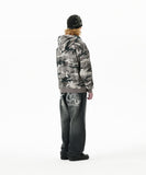 BACK LOGO WASHED DENIM PANT