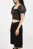 Moti Smoke Crop Blouse