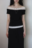 Jay Two Tone Layered Tee