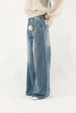 Bohemian Lace Wide Denim