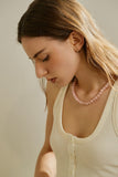 Pink Cloud Jade Necklace