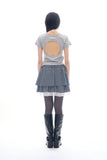 Seton cut-out crop tee