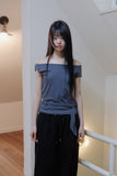 Thira stripe 2-way tee