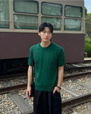 Tory Cable Short Sleeve Knit