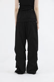 Tie Wrap Pintuck Pants