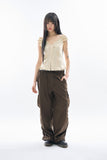 Maria frill puff blouse