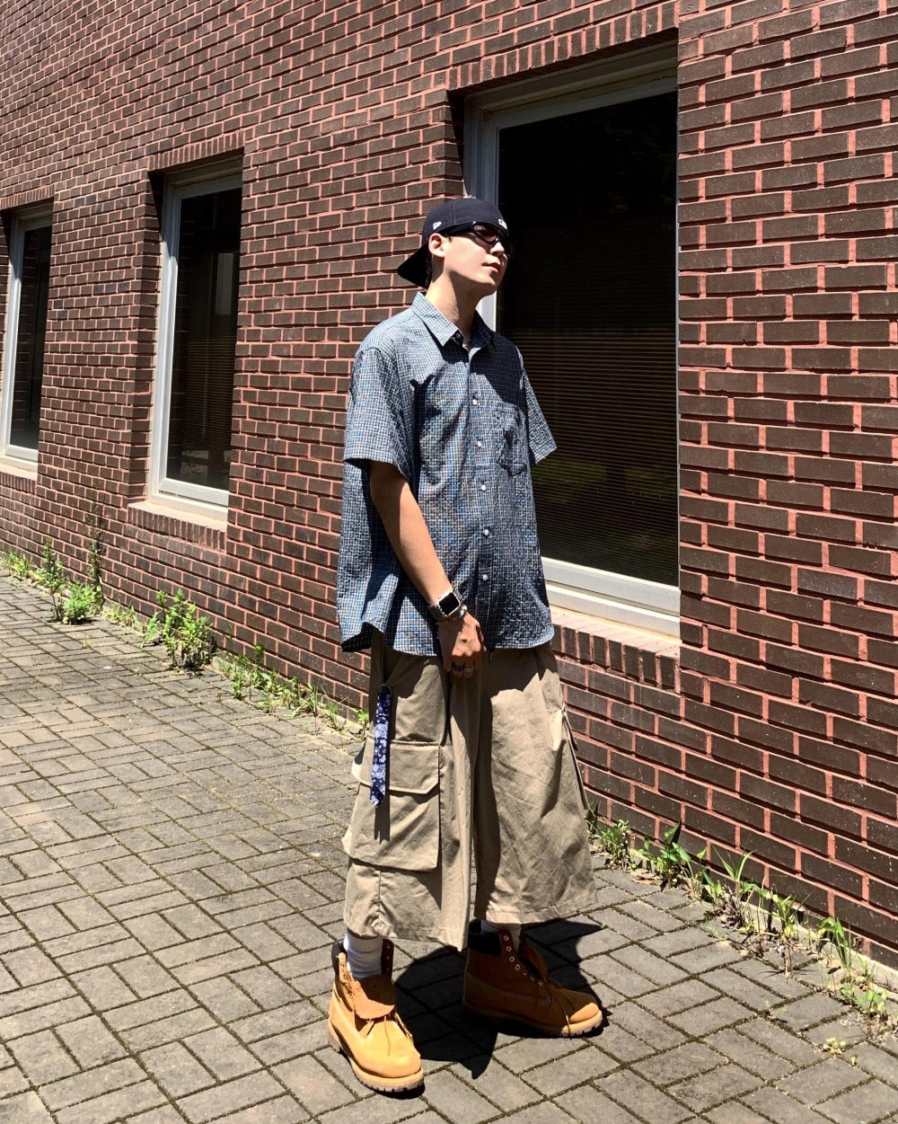 【KOOLOSET】Bolt Check Short Sleeve Shirt KOOLOSET (クロゼット) - ボルトチェック半袖シャツ / Bolt