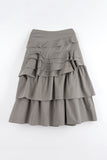 Ripple Tiered Long Skirt
