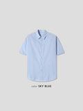 Cooling See-Through Stripe Short Sleeve Shirt