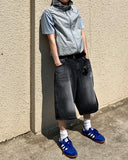 Maxi Washed Bermuda Denim