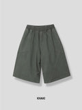 Garments Washed Cut Bermuda Pants