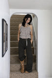 Color Stitch Cargo Cotton Pants