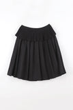 Sheer double pleated skirt