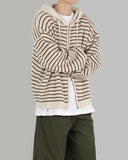 Marlon hood knit zip up