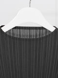 [Premium] Orea High Neck Short Sleeve Pleated T-Shirt