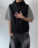 Nylon Multi Zipper Hood Vest