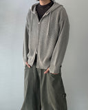Pigment Over Hood Knit Zip-Up