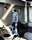 Side Tuck Bermuda Denim