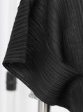 [Premium] Orea High Neck Short Sleeve Pleated T-Shirt