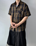 [Plan] Molly Check Half Shirt