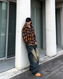 Tartan Check Hood Over Shirt
