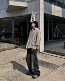 Curve Line Tuck Denim