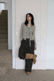 Color Stitch Cargo Cotton Pants