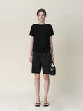 [Premium] Whole Garment Linne Round Short Sleeve Knit
