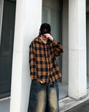 Tartan Check Hood Over Shirt