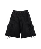 Strap Cargo Maxi Bermuda Pants