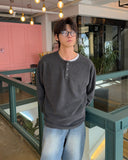 Raffle Henley Neck Knit