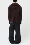 Record Pleats Zip Hoodie