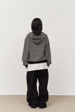Pars Cropped Striped Zip Up