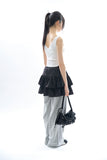 Nalaya dot frill mini skirt