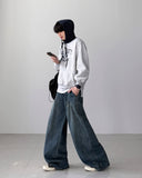 Skol Pintuck Wide Denim