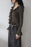 Barbie Ruffle Knit Cardigan