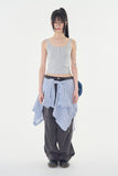 Tanoa button sleeveless top