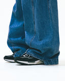 [AG] Wide Curved Denim Pants