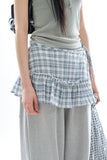 Chica frill check wrap skirt