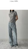 Tom Ribbed Mockneck Half T-Shirt