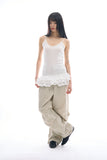 Leaf frill layered top