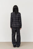 (W) Mint Checked Shirt