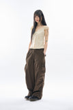 Maria frill puff blouse